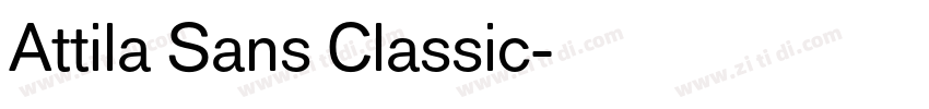 Attila Sans Classic字体转换